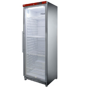 Photo 1 matériel référence PV400XG-R6: Armoire frigorifique, porte vitrée, ventilée, 400 lit. acier inox