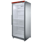 Photo 1 matériel référence PV600XG-R6: Armoire frigorifique gn 2/1, porte vitrée, ventilée, 600 lit. acier inox