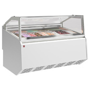Photo 1 matériel référence QUEB21-V6: Comptoir à crème glacée 24 bacs inox (360x165)