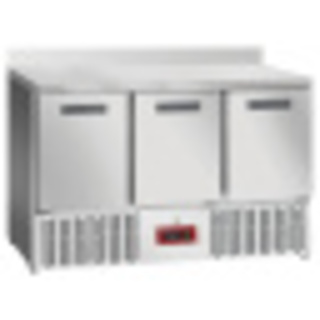 photo 3 table frigorifique , 3 portes gn 1/1, avec dosseret