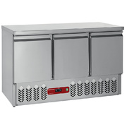Photo 1 matériel référence SA3R6: Table frigorifique compact, 3 portes gn 1/1, 380 lit