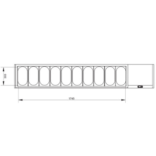 photo 2 structure réfrigérée gn 10x1/3, avec couvercle