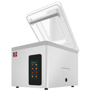 photo 2 machine sous vide, cuve inox 370x350xh150 mm. 16 m3/h écran touch