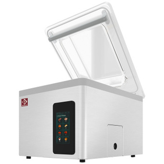 photo 2 machine sous-vide, cuve inox 460x420xh180 mm. 21 m3/h ecran touch