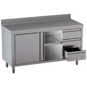 Photo 1 matériel référence TA207CDD-SA3: Table armoire 2 portes coulissantes, 3 tiroirs, avec dosseret arrière