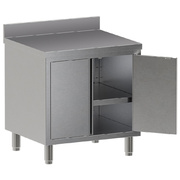 Photo 1 matériel référence TA87D-SA4: Table armoire neutre, portes battantes, avec dosseret arrière