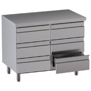 Photo 1 matériel référence TACS107-SA7: Table sur armoire avec 6 tiroirs