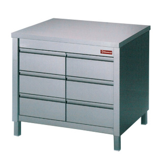 photo 2 table sur armoire avec 6 tiroirs gn1/1