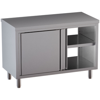 photo 1 table armoire neutre, portes coulissantes, traversante centrale