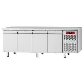 photo 1 table frigorifique, ventilée, 4 portes gn 1/1