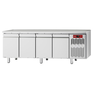 photo 2 table frigorifique, ventilée, 4 portes gn 1/1