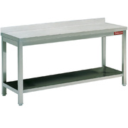Photo 1 matériel référence TL871A: Table de travail avec sous tablette  bord arrière 