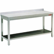 Photo 1 matériel référence TL871D: Table de travail avec sous tablette + bord arrière