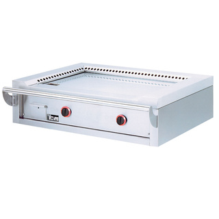 photo 1 plaque teppanyaki gaz, 2 zones 2x 7 kw , de table -top-