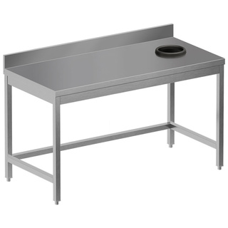 photo 1 table à débarrasser avec trou vide ordures + dosseret arrière