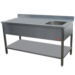 photo 2 table de chef 1 cuve 400x400h250 dx ég.+