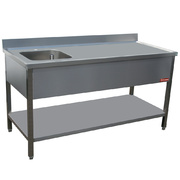 Photo 1 matériel référence TV1871S-D: Table de chef 1 cuve gauche 400X400XH275