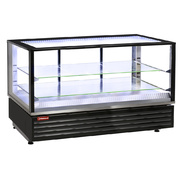 Photo 1 matériel référence VHDG-B1: Vitrine chauffante EN ou GN, ventilée, 2 niv., NOIRE