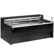 Photo 1 matériel référence VZ25B5-VR2SS: Comptoir vitrine réfrigéré à vitre Self-service, ventilé, avec réserve - NOIR