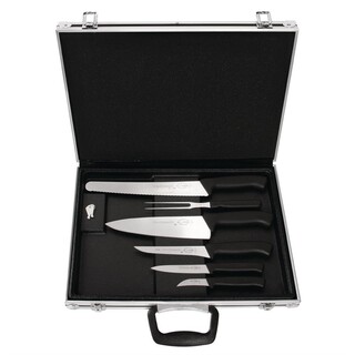 photo 8 ensemble 6 couteaux et mallette magnétique dick
