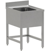 Photo 1 matériel référence WR-C1EX-DX1: Plonge inox ECO 1 cuve, sans sous-tablette inférieure