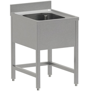 photo 1 plonge inox eco 1 cuve, sans sous-tablette inférieure