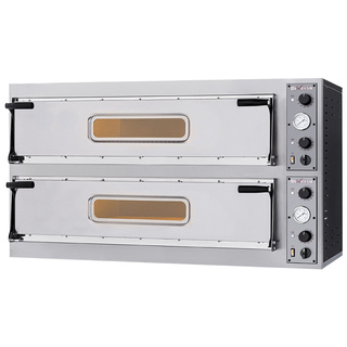 photo 1 four électrique 2x 3 pizzas diam. 350mm, 2 chambres