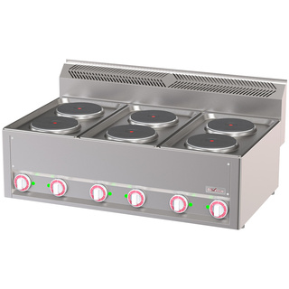 photo 1 cuisinière électrique 6 plaques, -top-
