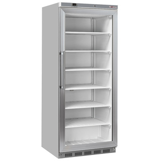 photo 1 armoire congélateur, porte vitrée, statique, 600 litres - acier inox