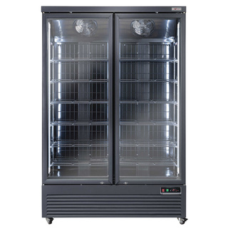 photo 1 vitrine freezer verticale, 1084 litres  - noire
