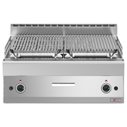 Photo 1 matériel référence WR-PLX2-80: Grill pierre de lave, 1/1 module, grille en fonte double face