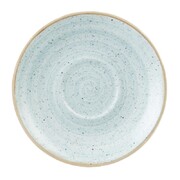 Photo 1 matériel référence DK515: Soucoupes à cappuccino rondes churchill stonecast bleues 185mm lot de 12