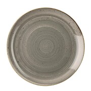 Photo 1 matériel référence DK553: Assiettes rondes grises churchill stonecast 260mm lot de 12