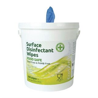 photo 1 boîte de lingettes désinfectantes de surface sans caq ecotech lot de 500