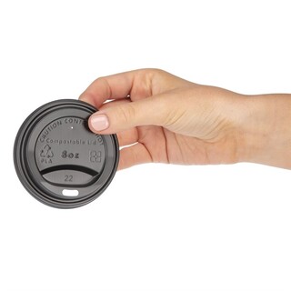 photo 3 couvercles gobelets boissons chaudes cpla compostables fiesta compostable 225 ml lot de 1000