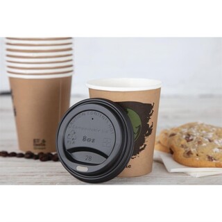 photo 4 couvercles gobelets boissons chaudes cpla compostables fiesta compostable 225 ml lot de 1000