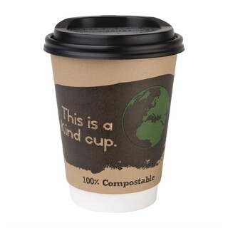 photo 2 couvercles gobelets boissons chaudes cpla compostables fiesta compostable 340 ml lot de 1000