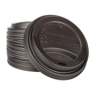 photo 5 couvercles gobelets boissons chaudes cpla compostables fiesta compostable 340 ml lot de 1000