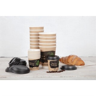 photo 6 couvercles gobelets boissons chaudes cpla compostables fiesta compostable 340 ml lot de 1000