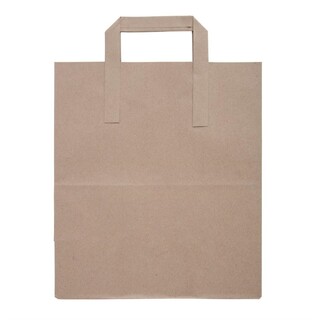 photo 3 sacs en papier recyclable marron 305 x 254mm