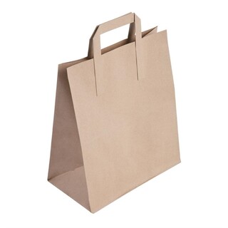 photo 4 sacs en papier recyclable marron 305 x 254mm