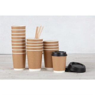 photo 2 couvercles noirs pour gobelets 225ml fiesta recyclable lot de 1000