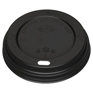 photo 1 couvercles noirs pour gobelets 340ml et 455ml fiesta recyclable lot de 1000