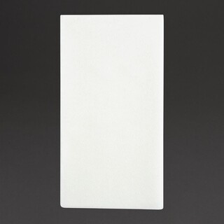 photo 1 serviettes de table airlaid pliage en 8 fiesta recyclable premium tablin blanches 40x40cm lot de 500