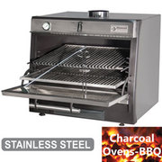 Four-bbq à charbon, gn 1/1 gn2/4 75 kg/h /inox