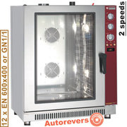 Four à convection gaz, 12x en gn , humidificateur automatique