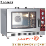 Four à convection gaz, 5x en gn , humidificateur automatique