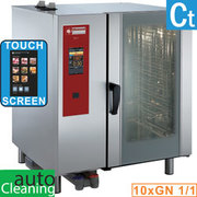 Four gaz 'TOUCH' vapeur directe/convection 10x GN 1/1+Cleaning