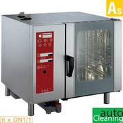 Four gaz vapeur boiler et convection 6x gn 1/1 cleaning