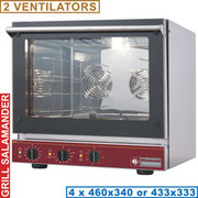 Four électrique à convection, 4x 460x340 mm salamandre